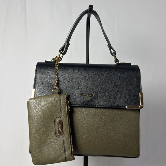 Dune London Two-Tone Satchel Handbag with Matching coin wallet - Picture 2 of 9